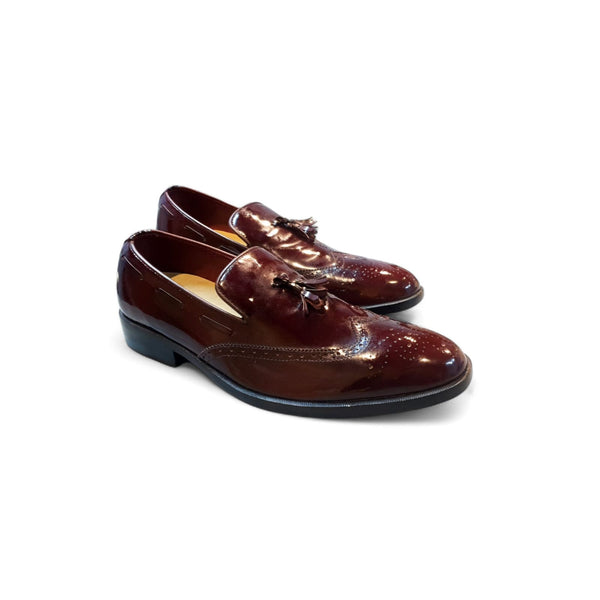 Patent Leather Tassel Loafers