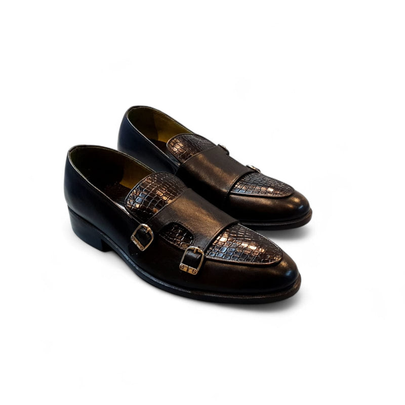 Double Monk Style Loafers