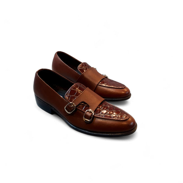 Double Monk Style Loafers