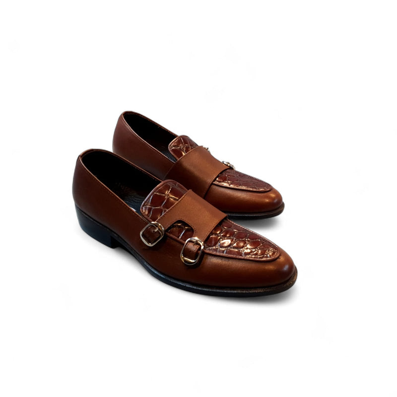 Double Monk Style Loafers