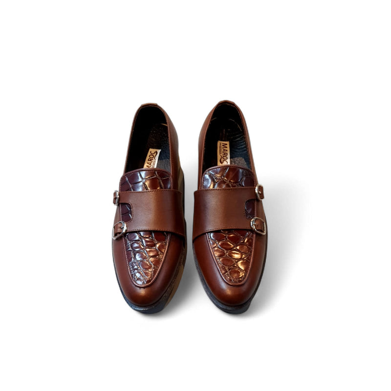 Double Monk Style Loafers
