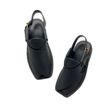 Black Zalmi Chappal By Royal Ateliers
